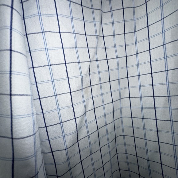 Brooks Brothers 346 Mens Dress Shirt 16 1/2-4/5‎ Blue Plaid Non Iron Cotton - Picture 5 of 5